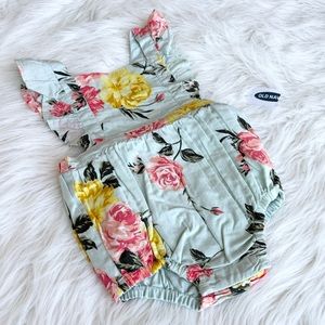 Old Navy Baby Girl Floral Romper 6-12M *NEW*